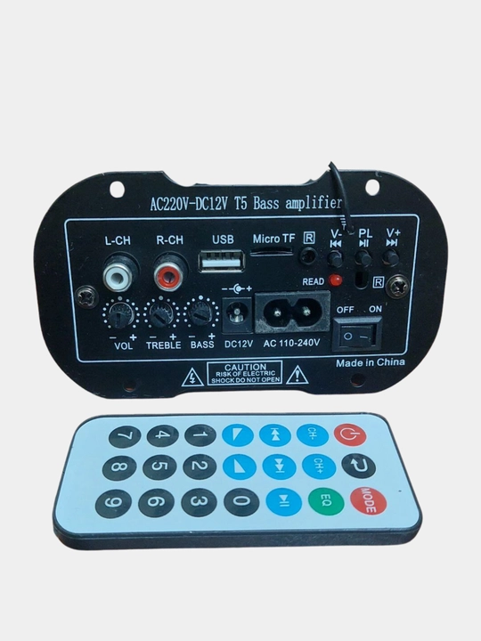 HI-FI BASS — Bluetooth усилитель 1.1 канала, USB, TF, AUX, FM, питание 12В/220В, 30Вт