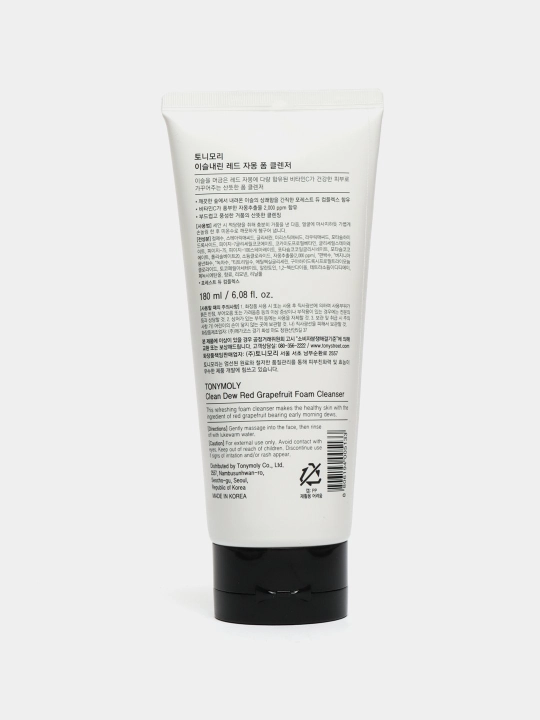 TonyMoly Clean Dew brendining yuzni tozalash uchun ko'pik, makiyajni tozalaydi, oqartiradi