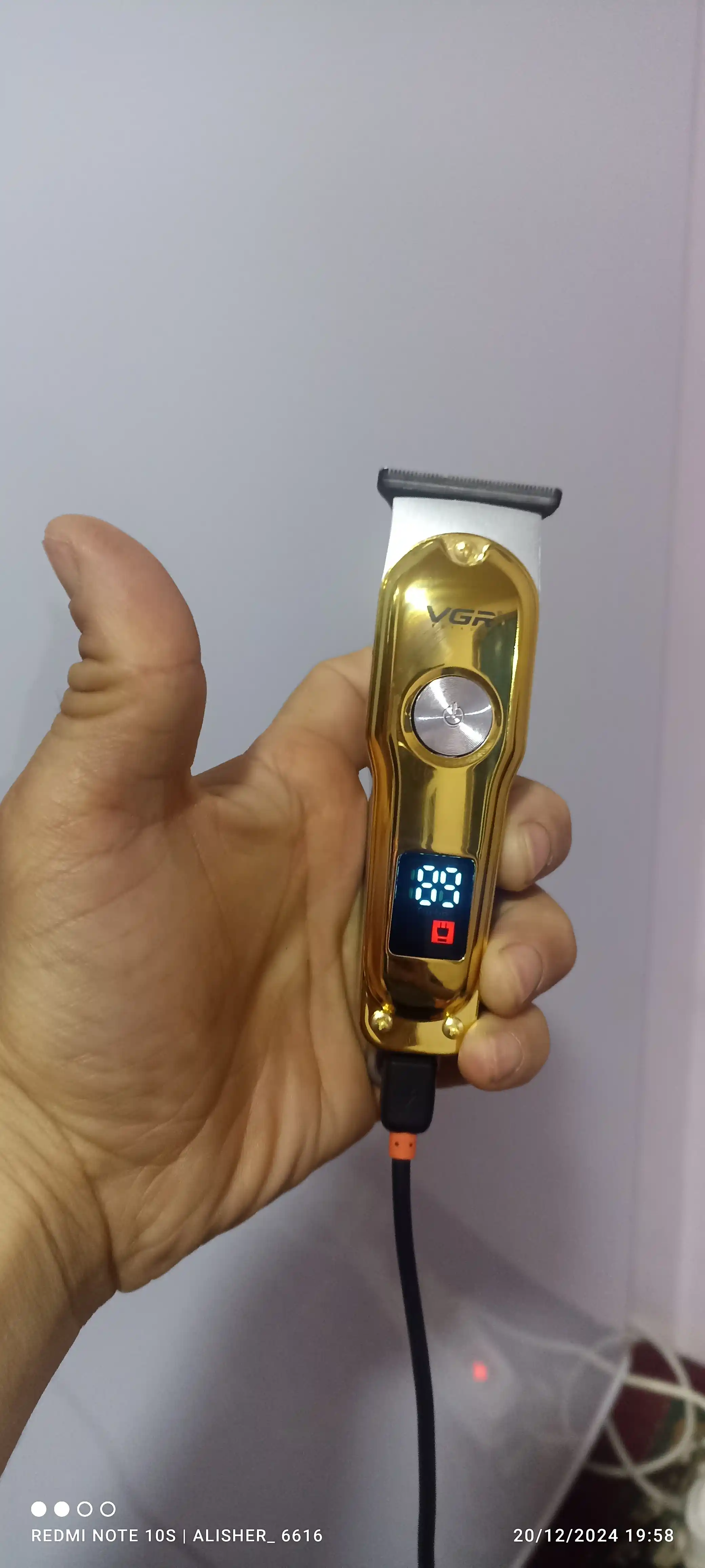 VGR, professional trimmer, simsiz, soch olish uchun