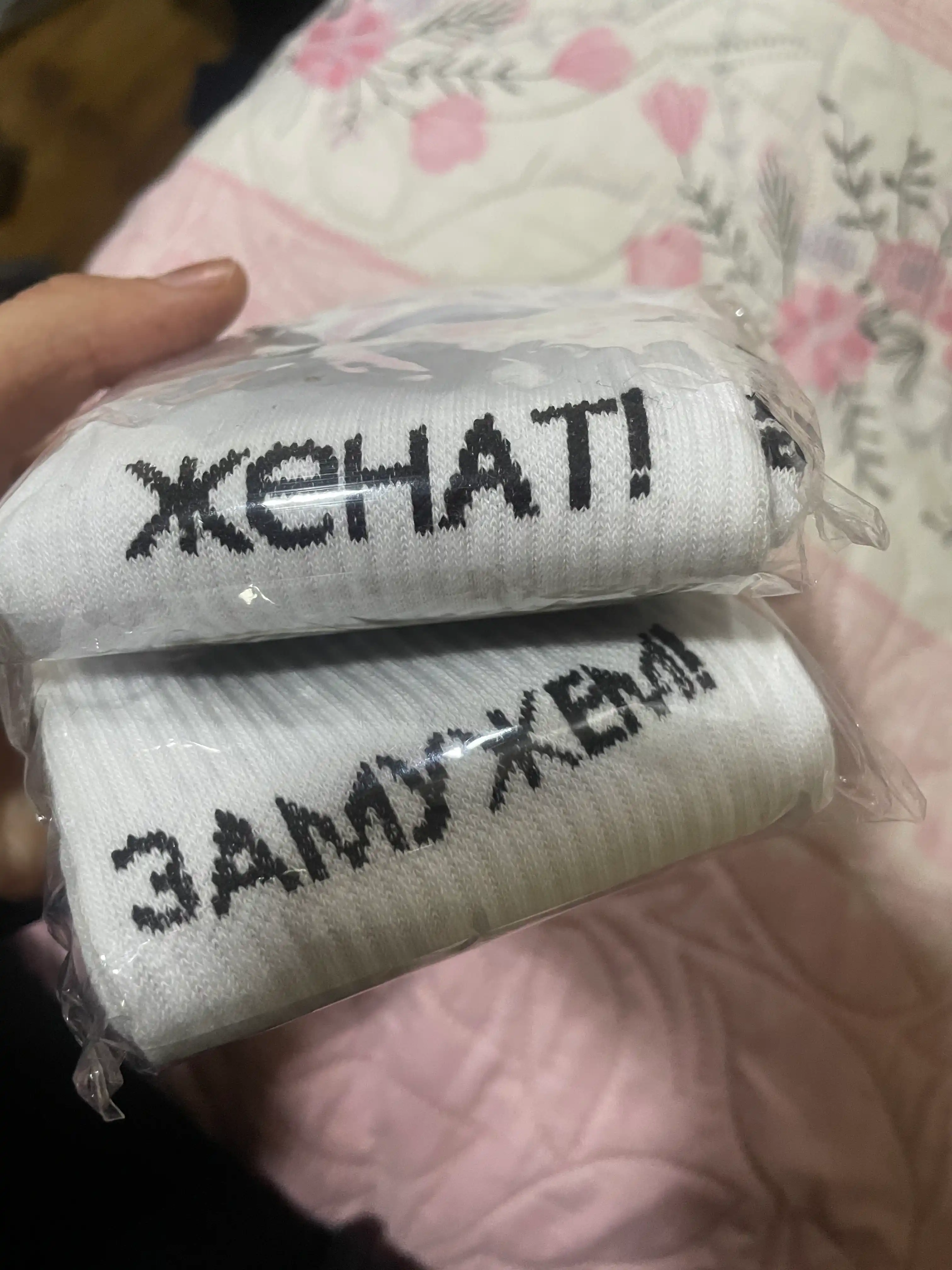 Носки длинные, спортивные, мужские и женские, носки с принтом, 2 пары