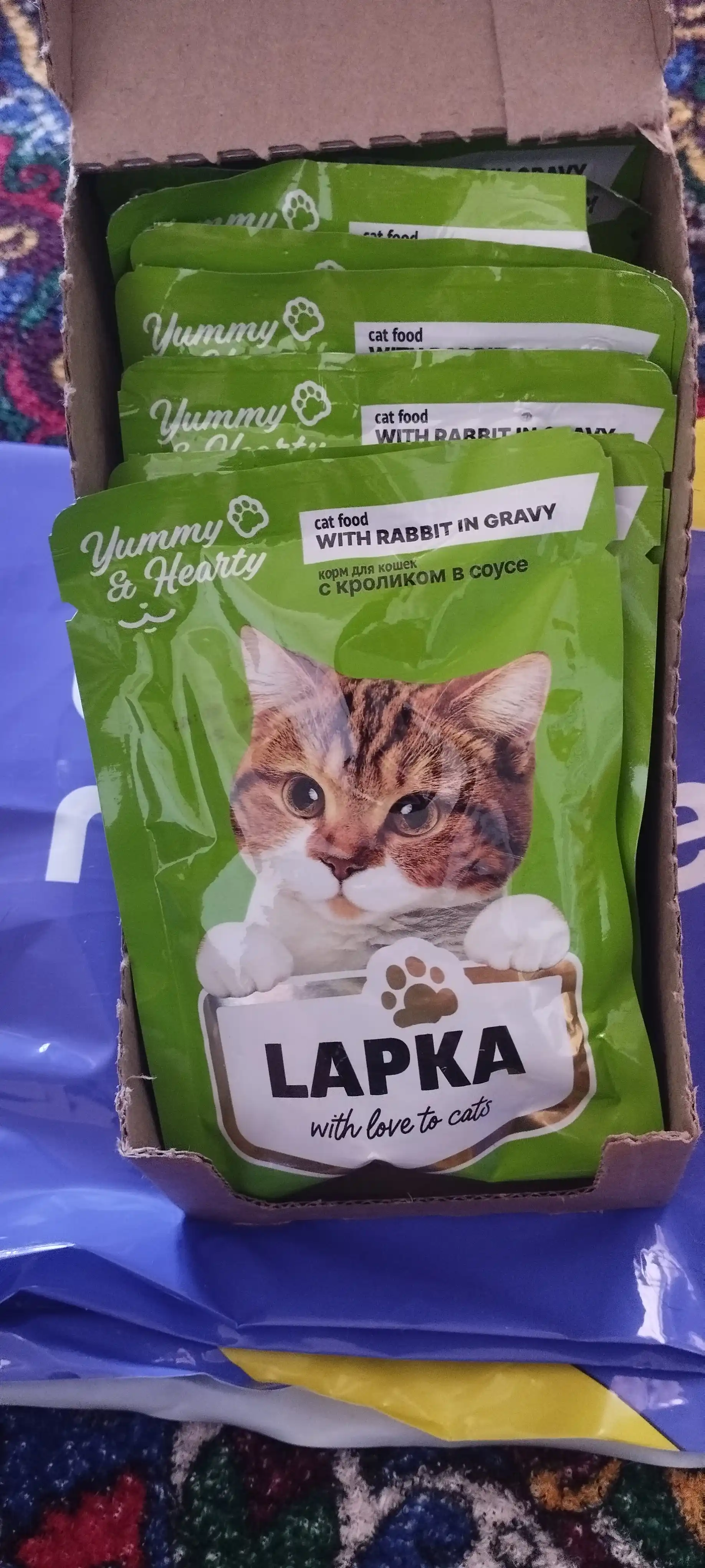 Lapka влажный корм для кошек, с кроликом 85 гр 28 шт