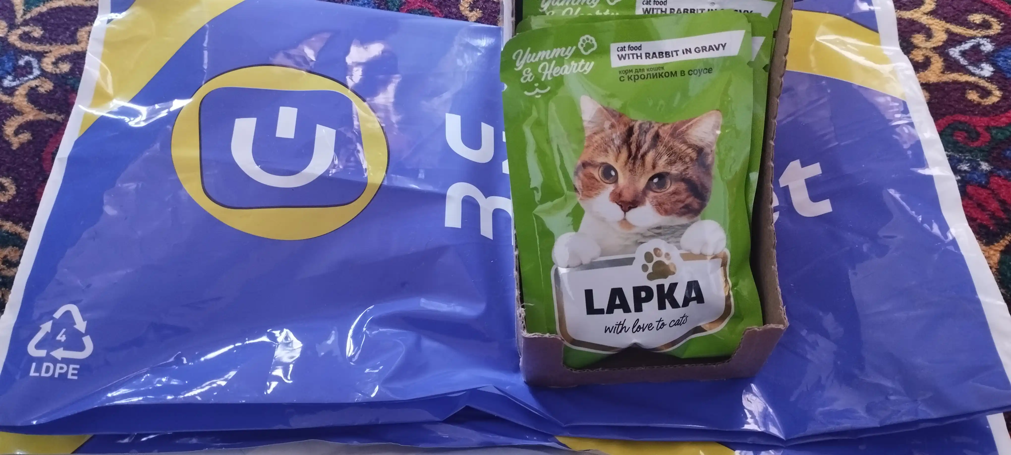 Lapka влажный корм для кошек, с кроликом 85 гр 28 шт