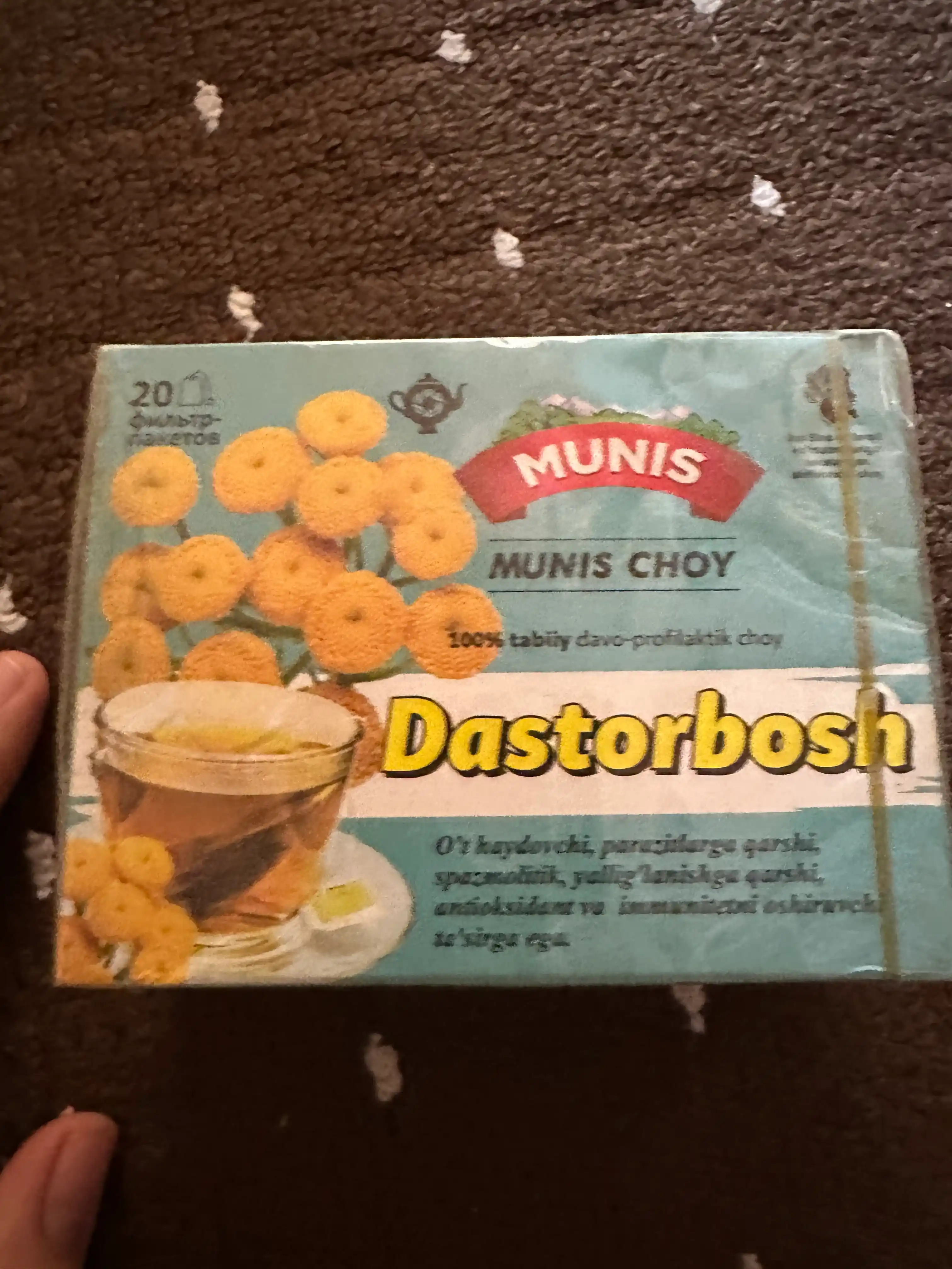 Choy Munis Dastorbosh, 20 dona