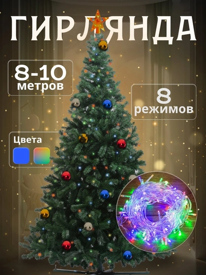 Светодиодный венок для новогодней елки