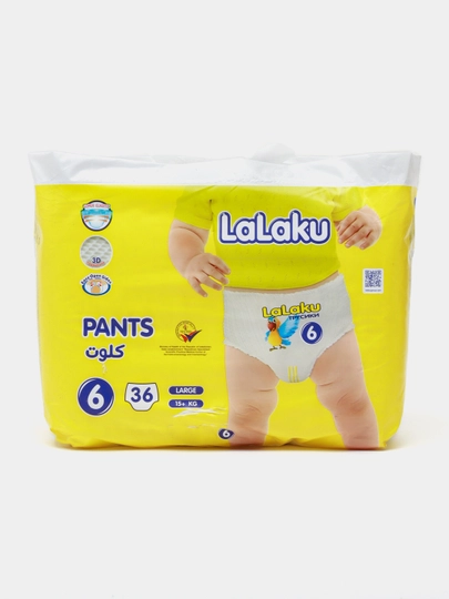 Детские подгузники LaLaKu, 6 размер, 36шт, 15+ кг