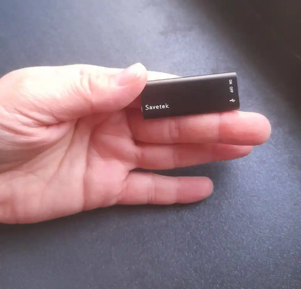 Диктофон, мини 10 часов непрерывной записи голоса, 8 ГБ SAVETEK + Переходник Type C