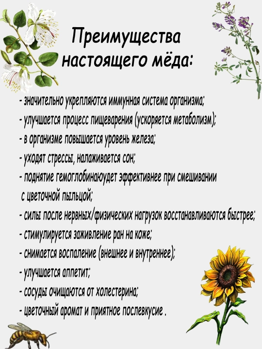 O'simlik asali 500 gr
