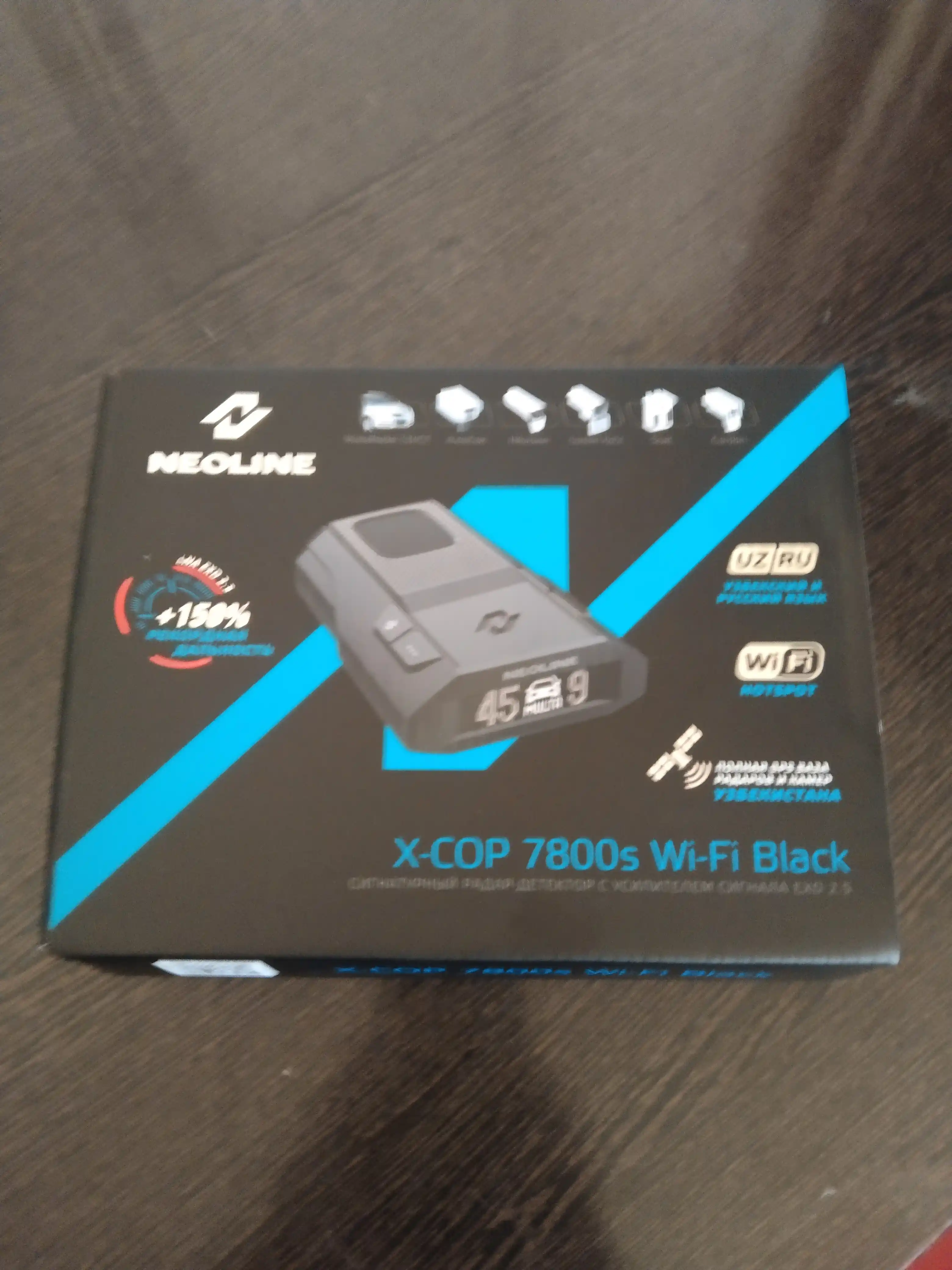 Neoline X-Cop 7800s Wi-Fi Black radar detektori, O'zbekiston uchun versiya