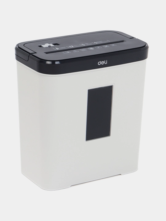 Deli E9939 kuchli ofis shredder, 12 varaq, 21 litr, yuqori himoya P-4 - 