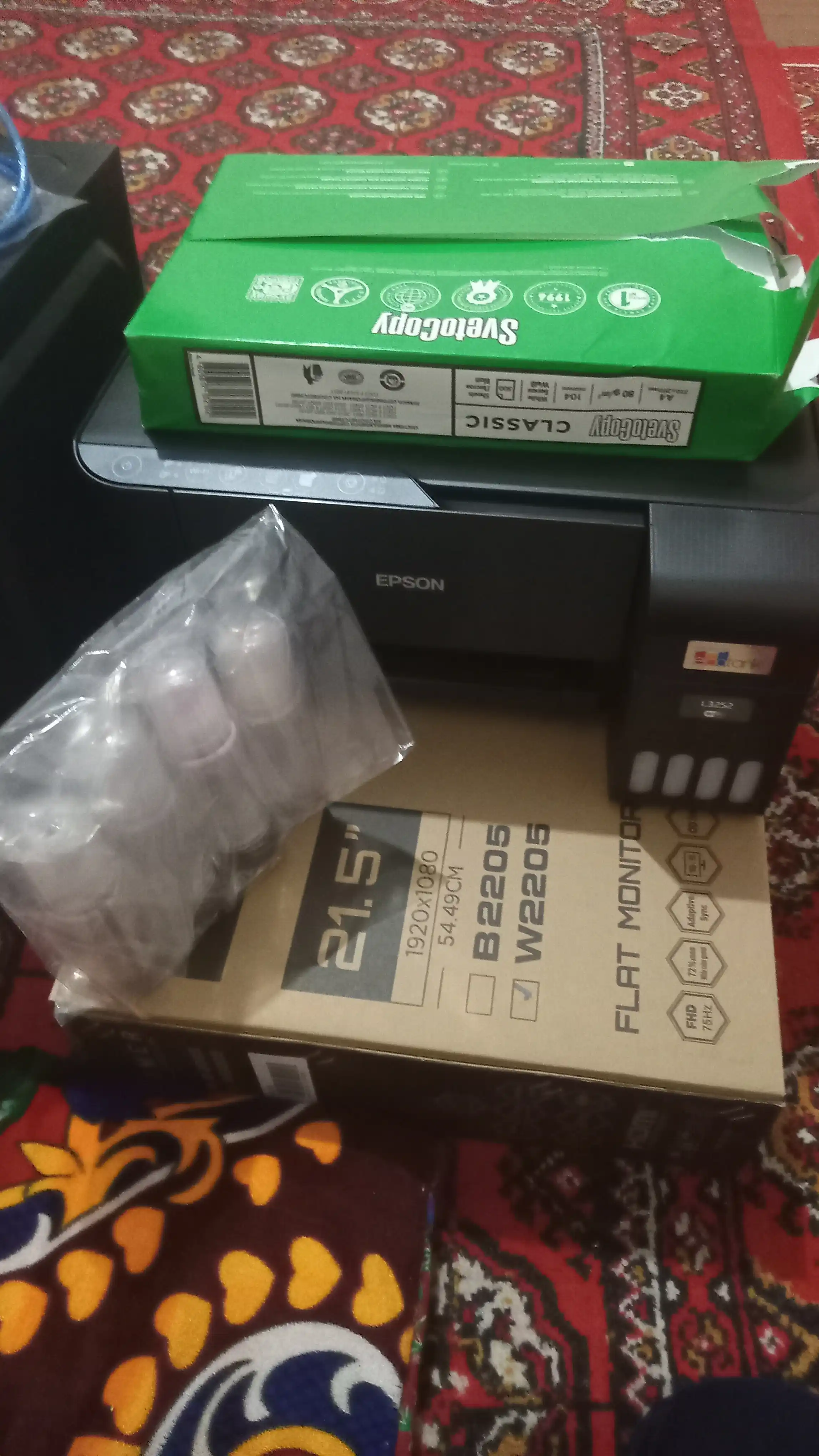 Printer EcoTank Epson L3250, rangli, Wi-Fi, 3 tasi 1 da