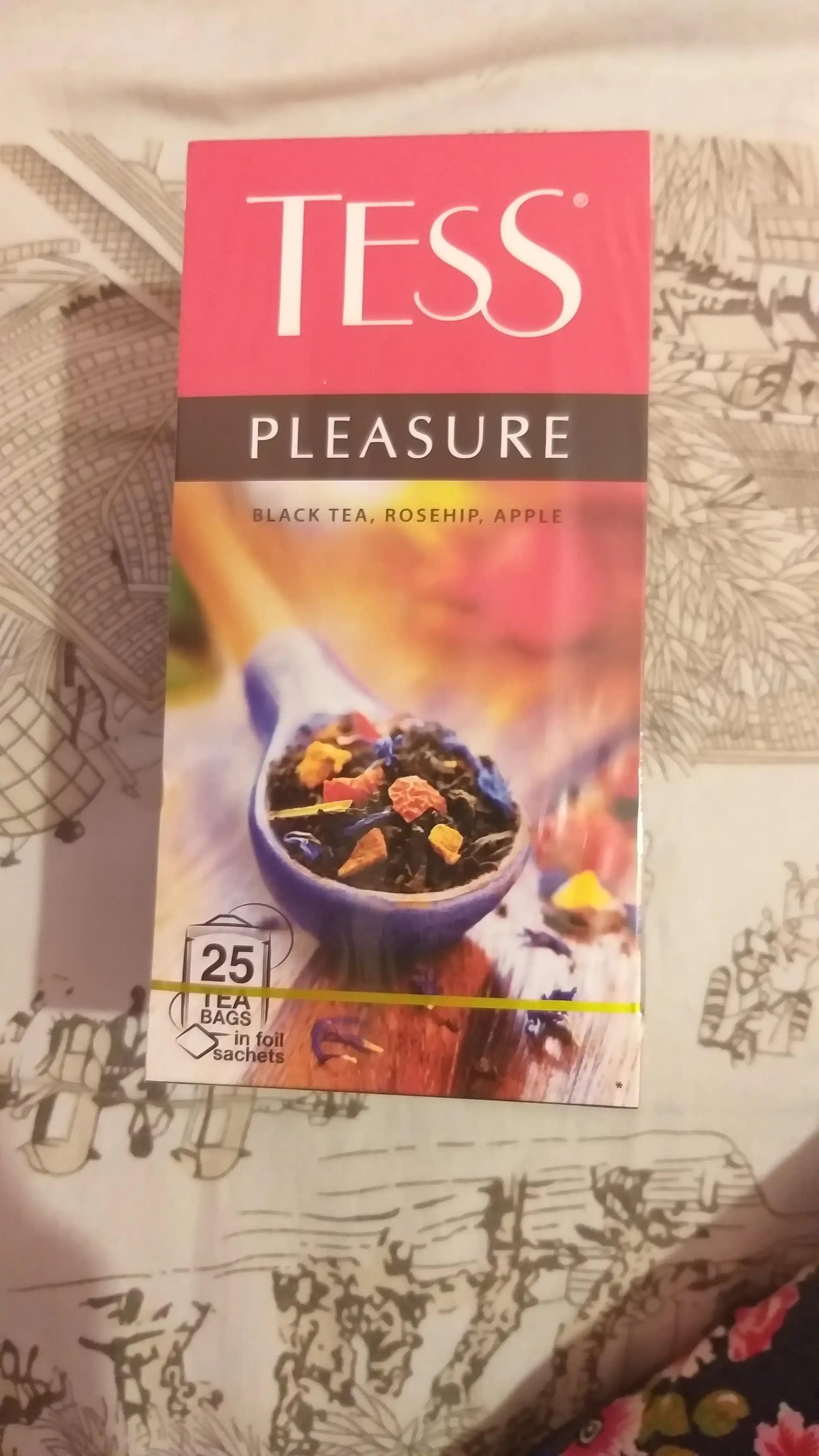 Чёрный чай Tess Pleasure, 1.5 г * 25 штук