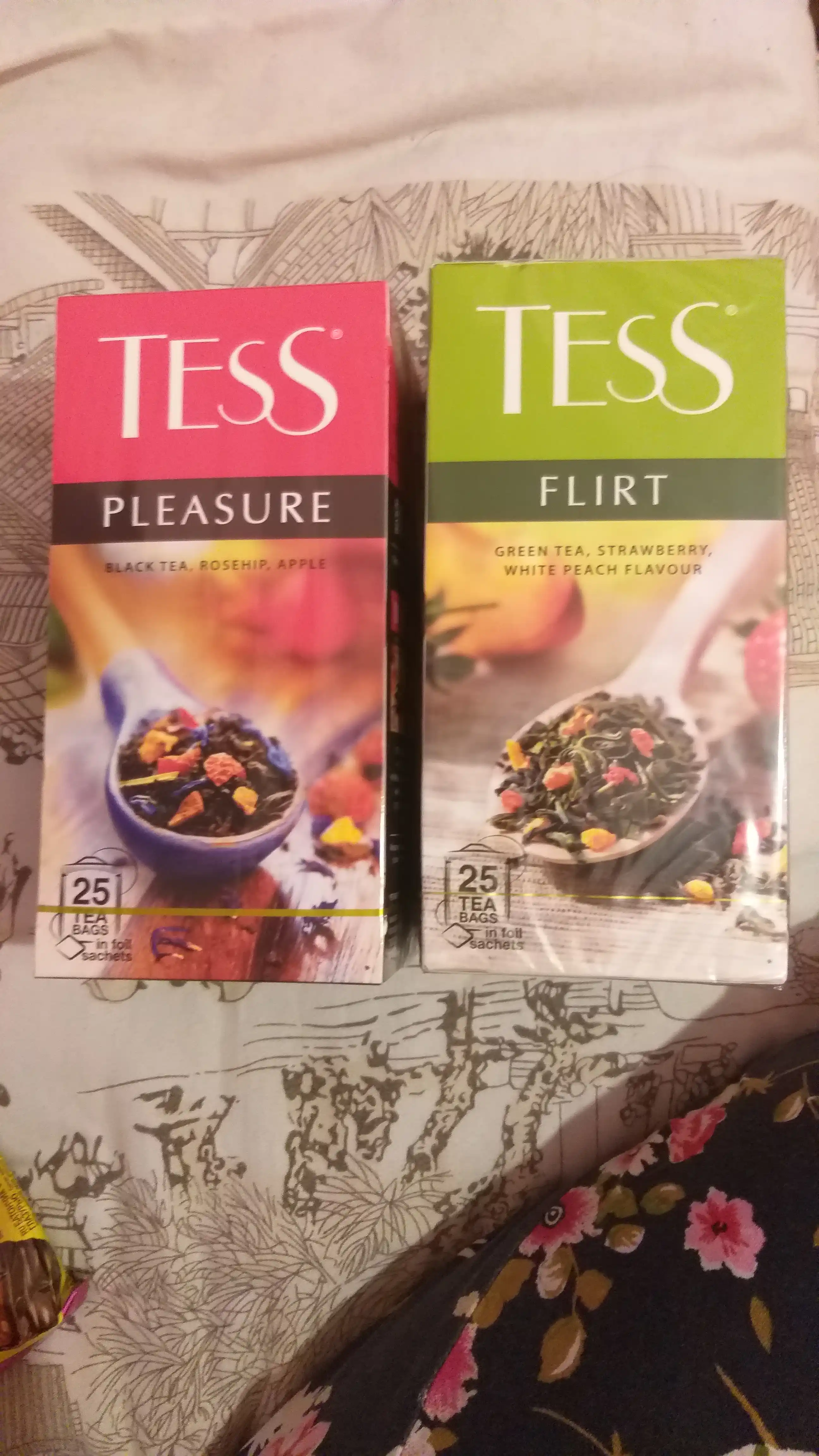 Чёрный чай Tess Pleasure, 1.5 г * 25 штук