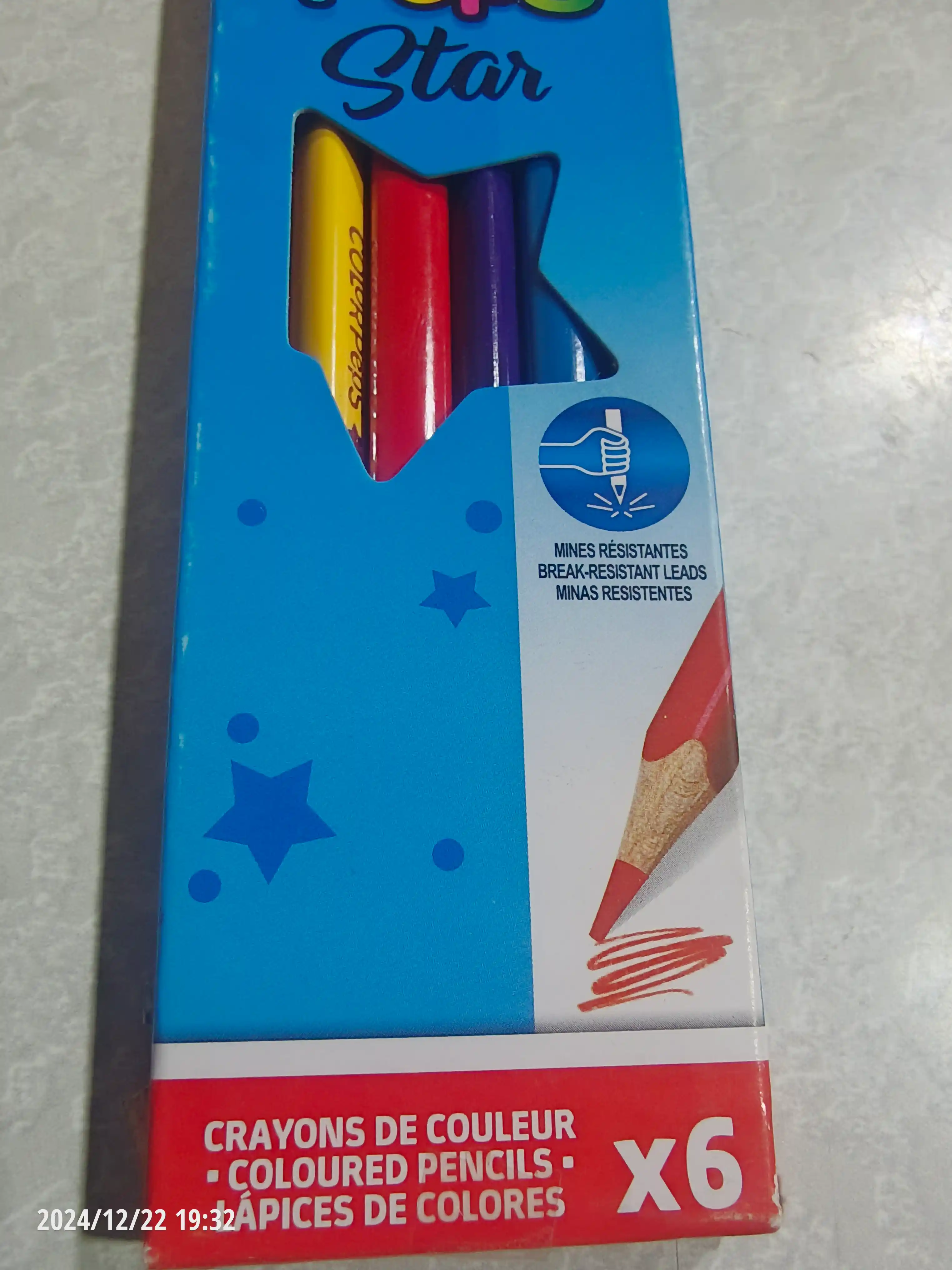 Rangli qalamlar Maped Color Peps, 6 ta rangli, 832002