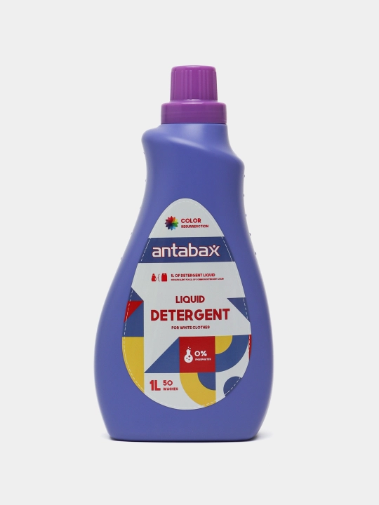 Antabax Liquid Detergent konsentrlangan kir yuvish geli, 1 l, 50 ta yuvish