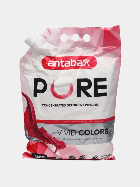 Antabax PURE konsentrlangan kir yuvish kukuni, 1.5 kg, 60 marta yuvish