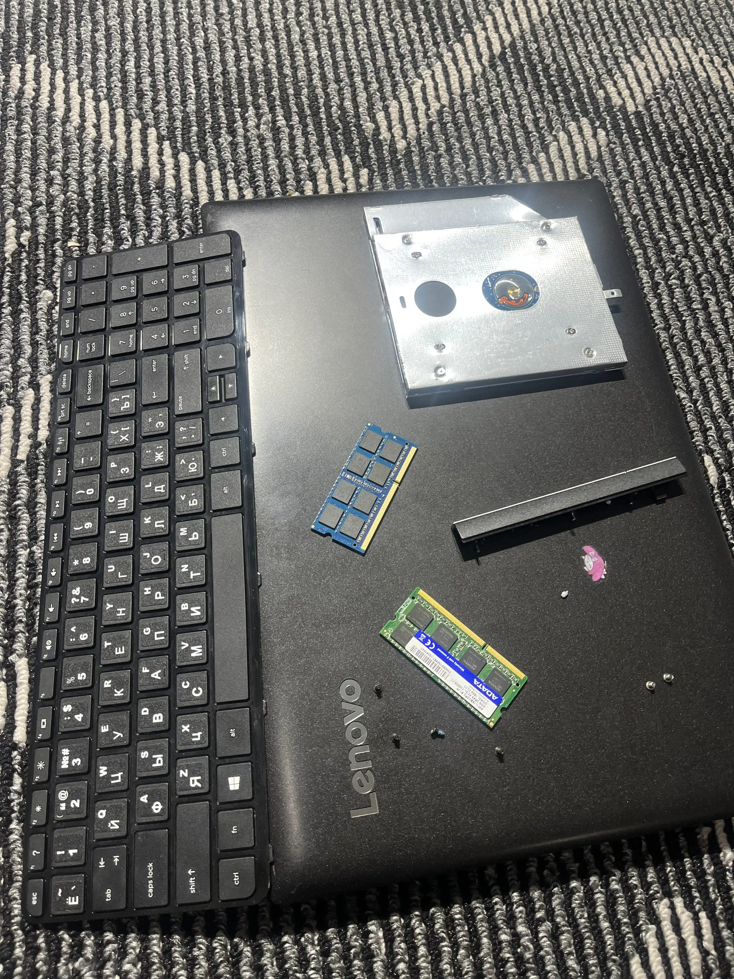 Салазки Optibay 12.7 и 9.5 мм, переходник dvd, ssd, hdd для ноутбука