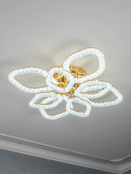 LED shift qandil, pultli yorug‘lik diodli qandil, 3 rejimli, kristalli, oshxona uchun