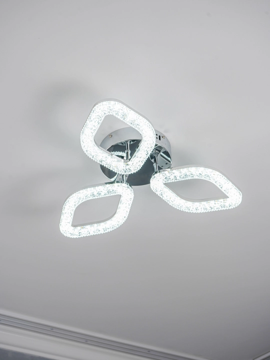 LED shift qandil, pultli yorug‘lik diodli qandil, 3 rejimli, kristalli, oshxona uchun