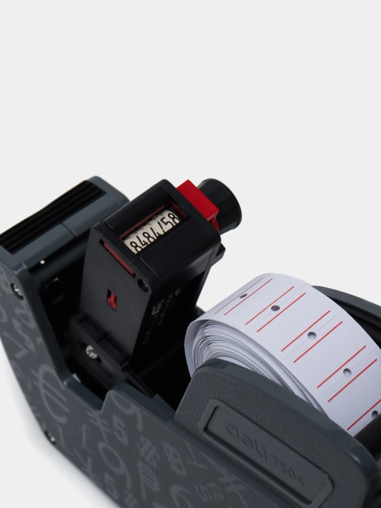 Deli E7504 8 xonali numerator-ценnik, qo‘l bilan bosiladigan