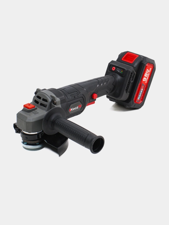 Akkumulyatorli bolgarka KECZZ, 125 mm, 98V, burchak siliqlash mashinkasi, cho'tkasiz USHM