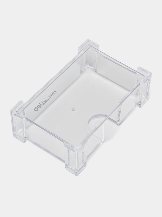 Shaffof plastik vizitka ushlagichi 9*5,5 sm, Deli E7621 q0000003472