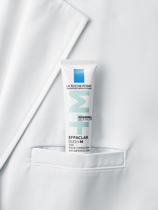 Uch marta tuzatuvchi krem jeli, la ROCHE-POSAY EFFACLAR DUO + M, nomukammallikka qarshi, 40 ml