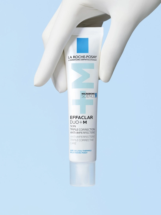 Uch marta tuzatuvchi krem jeli, la ROCHE-POSAY EFFACLAR DUO + M, nomukammallikka qarshi, 40 ml