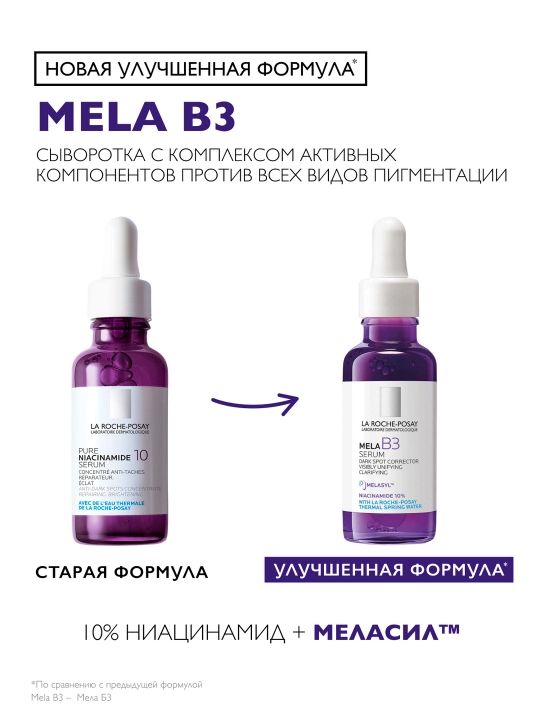 Сыворотка против пигментации, LA ROCHE-POSAY MELA B3, 30 мл