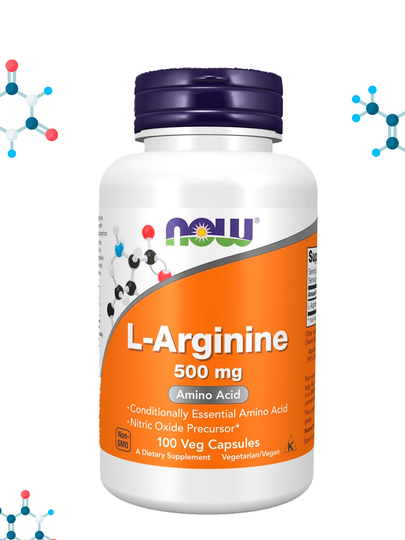 Now Foods, L-Arginin, 500 мг и 1000 мг, Халяль — NOWORIG-ARGININ-0030
