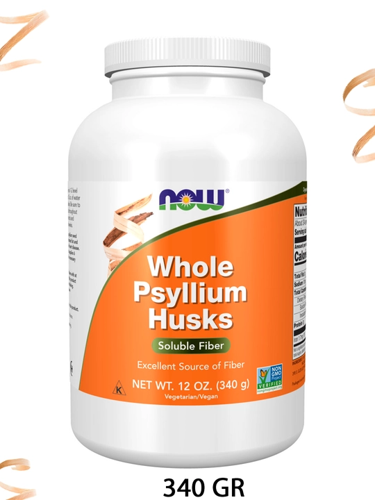 Psyllium urug'ining qobig'i Now Foods Psyllium Husk