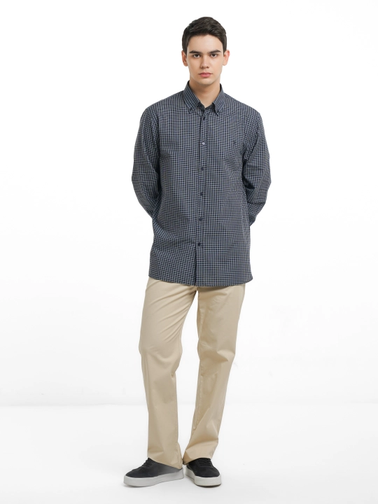 Рубашка мужская Trussardi Jeans l Tr1903, хлопок, с длинным рукавом, классическая