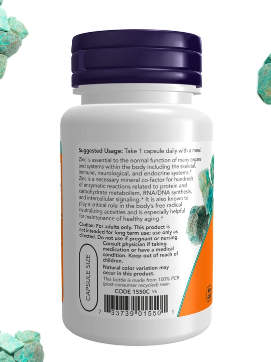 NOW Supplements, sink 50 mg, halol