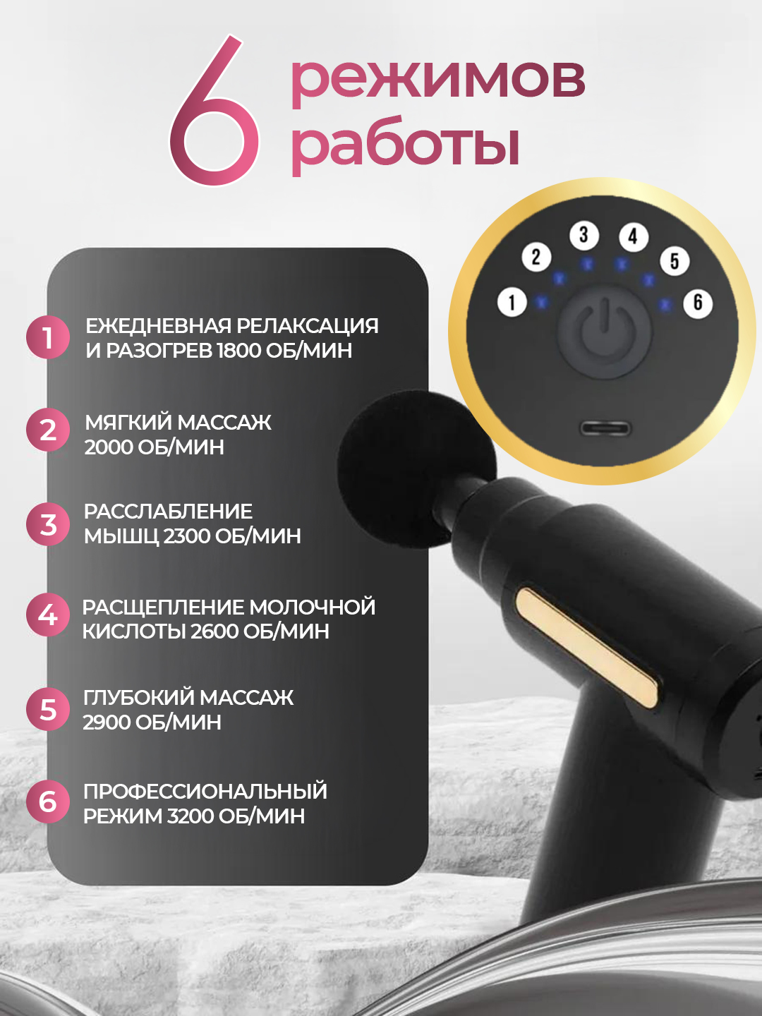 Massajor apparati, bel, tana, oyoq, qo'l va bo'yin massaji
