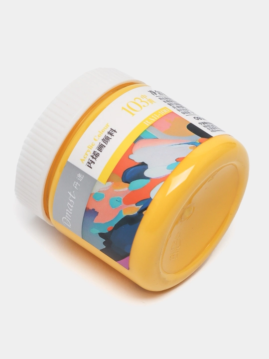 Краска акриловая в банке, 100 мл, 103 MEDIUM YELLOW, Dmast Deli RA11-100-103 q0000054432