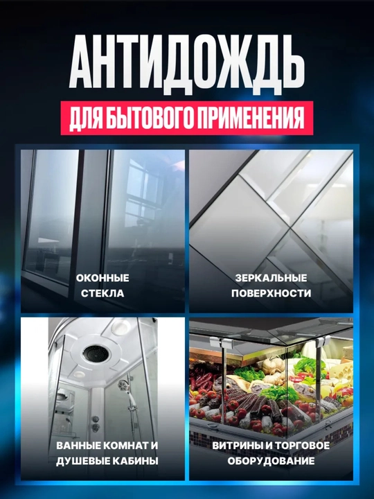 Антидождь и очиститель масляной пленки для автомобильного стекла, 300 мл, стеклоочиститель
