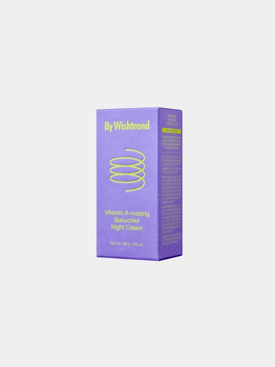 Ночной крем с ретинолом и бакучиолом By Wishtrend Vitamin A, Bakuchiol Night Cream, 30g