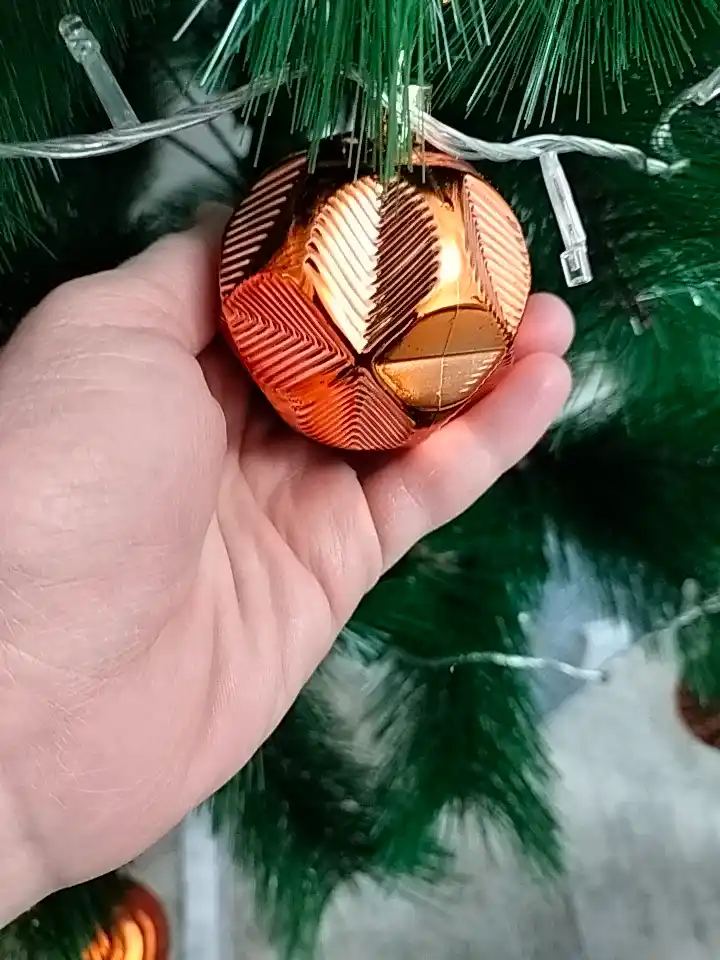Набор новогодних игрушек, 12 штук