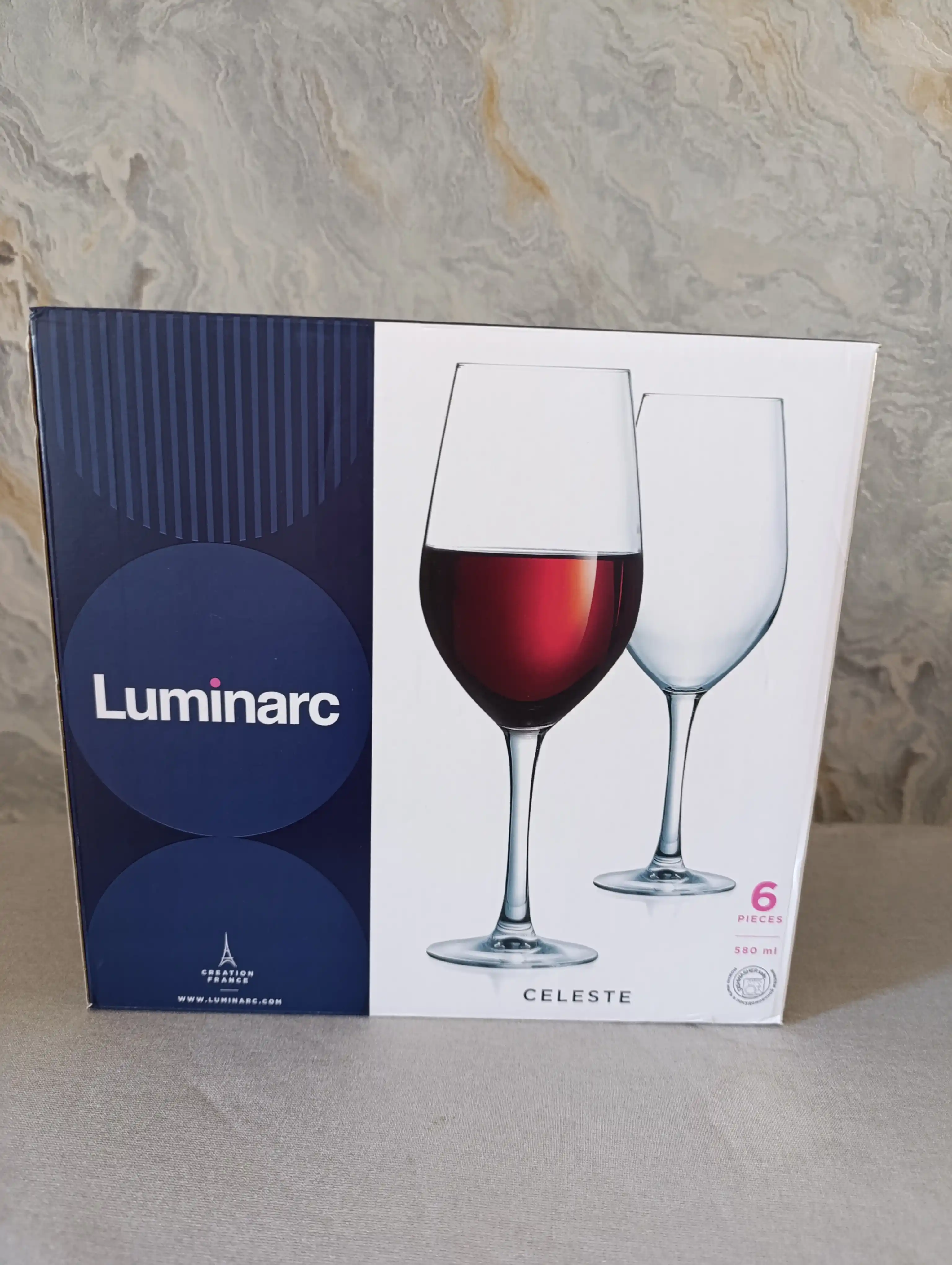 Бокал для вина LUMINARC "СЕЛЕСТ" L5833, 580 мл, 6 шт