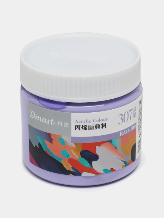 Bankadagi akril bo'yoq, 100 ml 307 LIGHT LILAC Dmast Deli RA11-100-307 q0000054426 - 