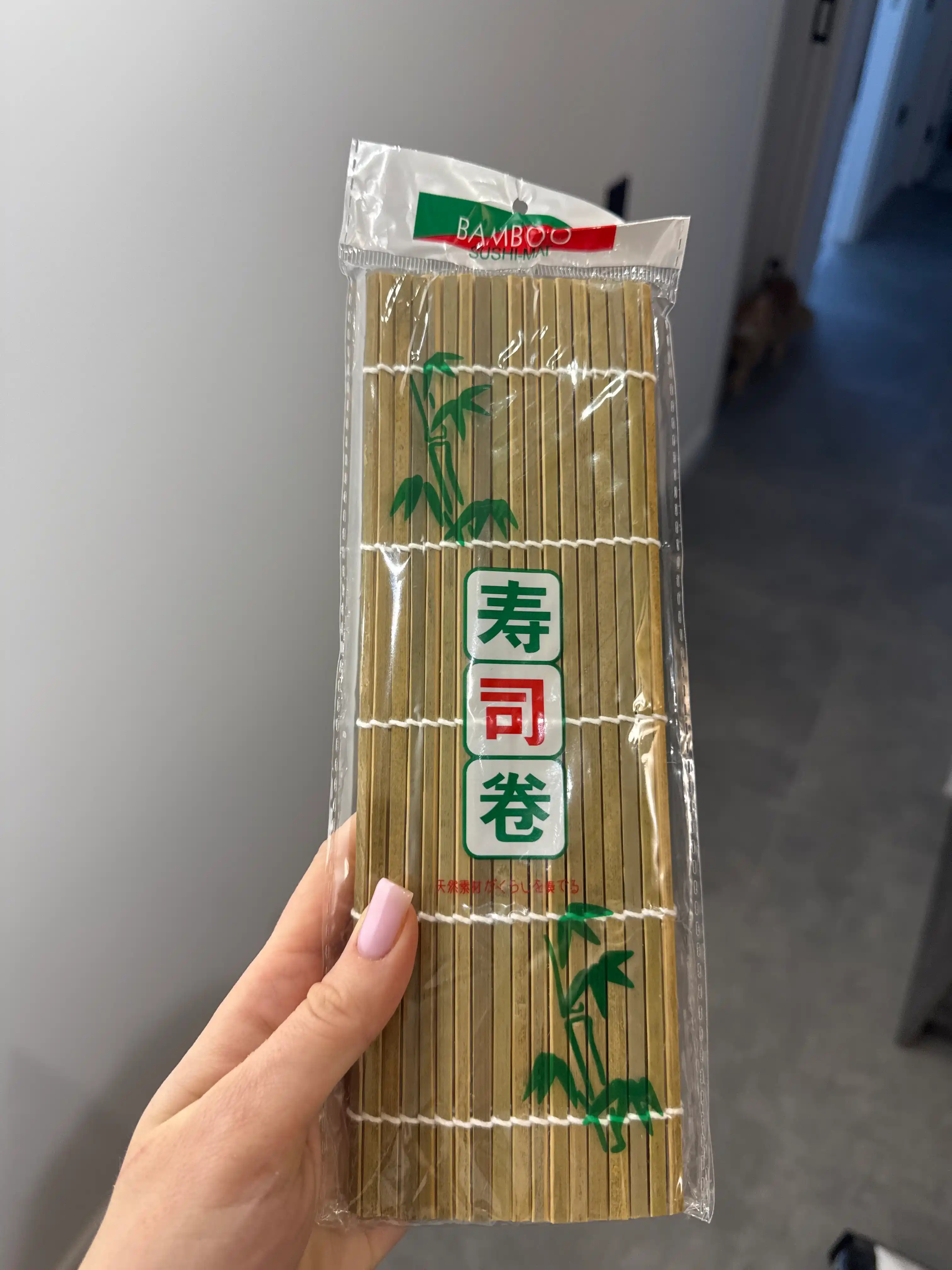 Rulon va sushi uchun bambuk gilamcha, sushi uchun bo‘yra, 24 * 24 sm