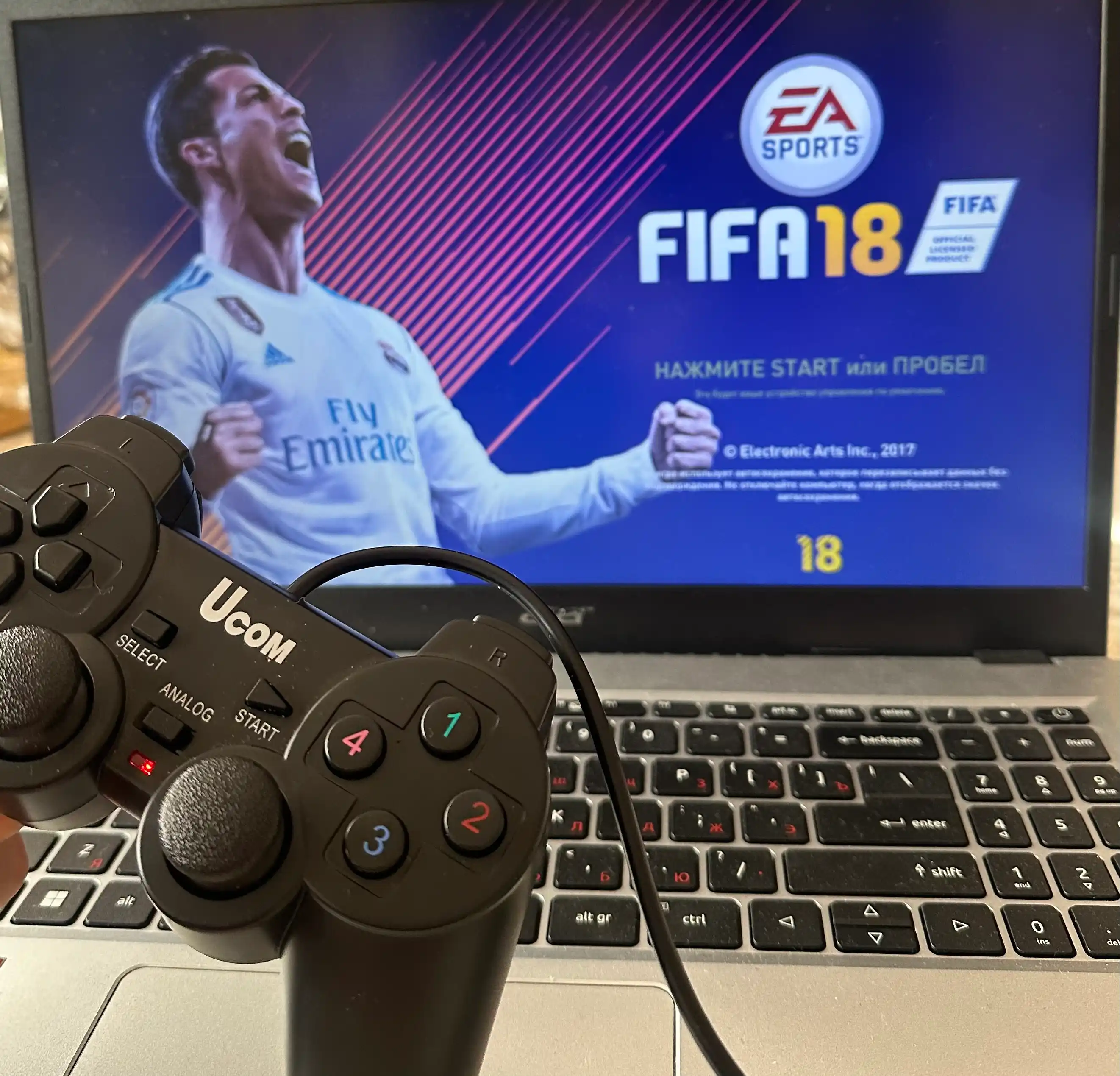 Геймпад для ПК USB, Компьютерный джойстик для игр, удобное управление