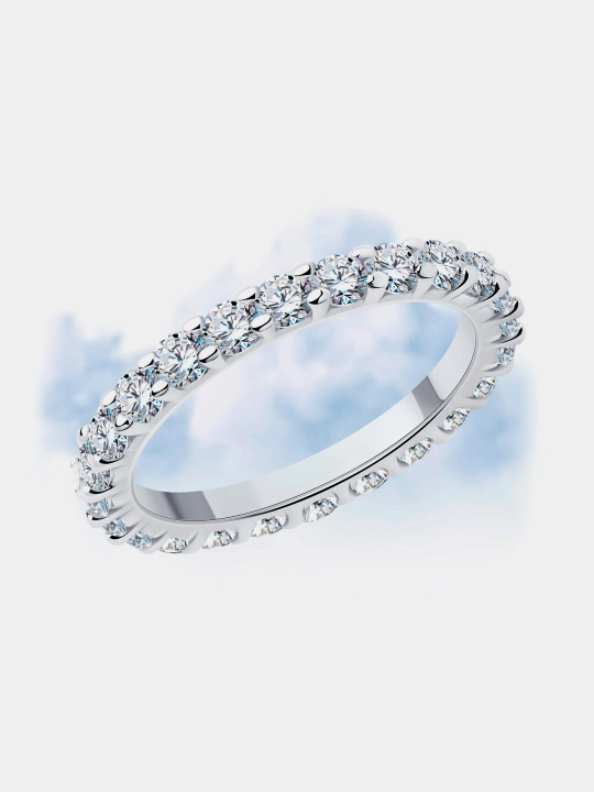 Кольцо из серебра с фианитами SOKOLOV, 94013270