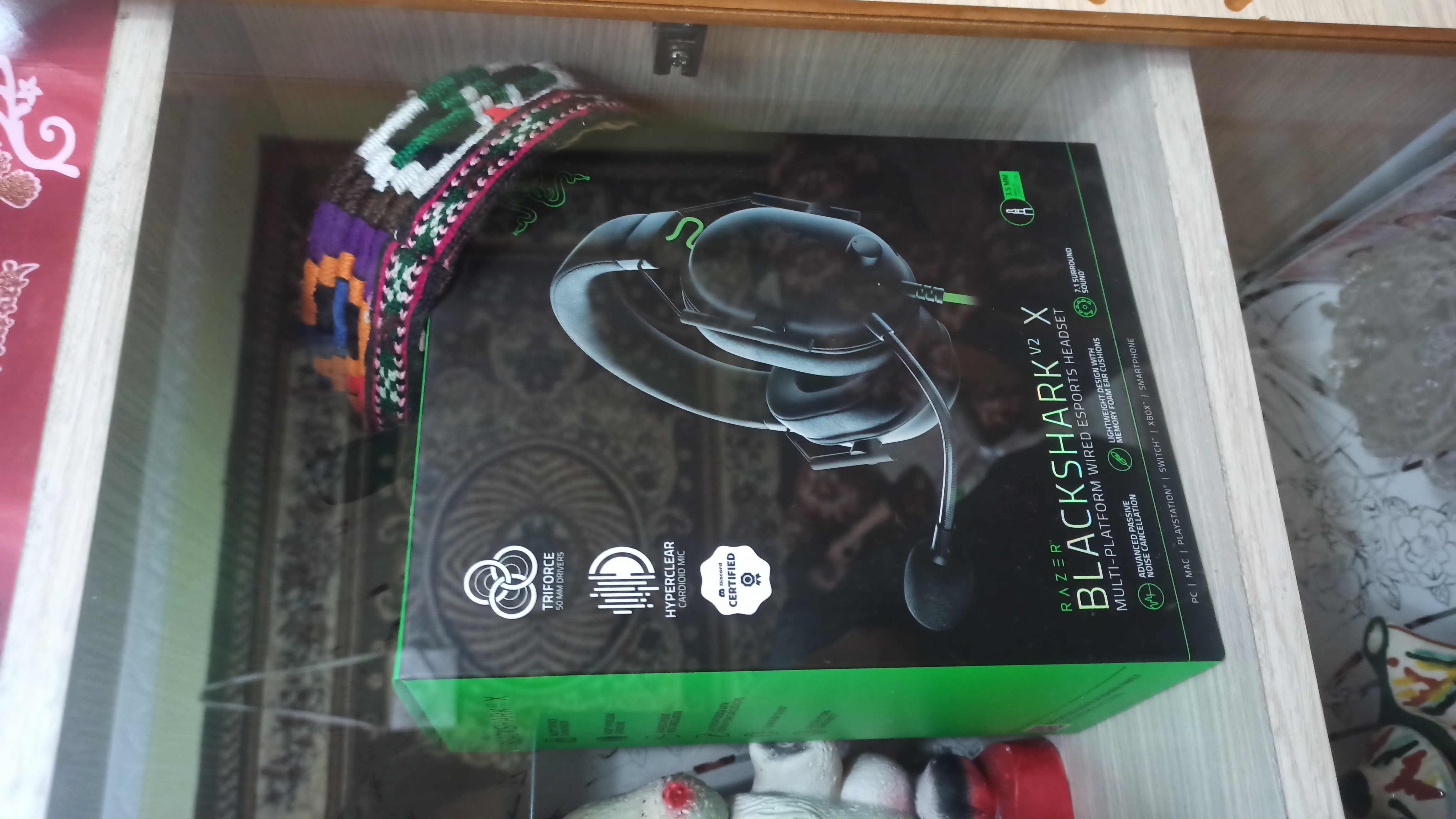 Simli oyin quloqchinlari Razer Headset BlackShark V2 X 7,1 USB RZ04-04570100-R3M1