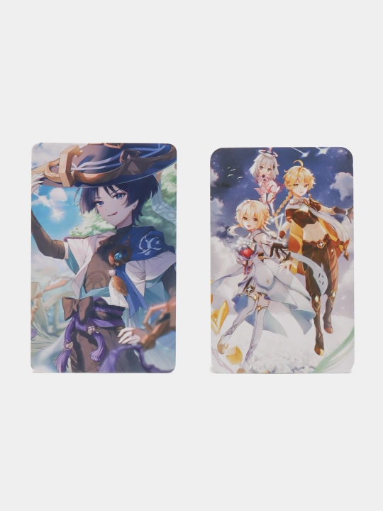 Genshin Impact Belgilar to'plami Lumine, Zhong Li, Raiden, Venti, Tartalya