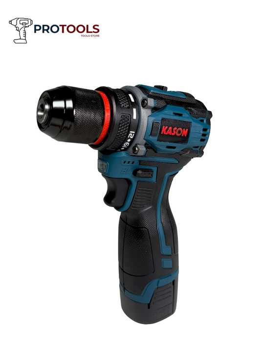 Akkumulyatorli cho'tkasiz drel shurup buragich KASON 18V, 24 ta predmetli toplam - 
