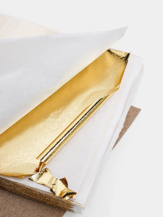 Поталь для золочения, Барокко сусальное золото, 100 листов 9х9