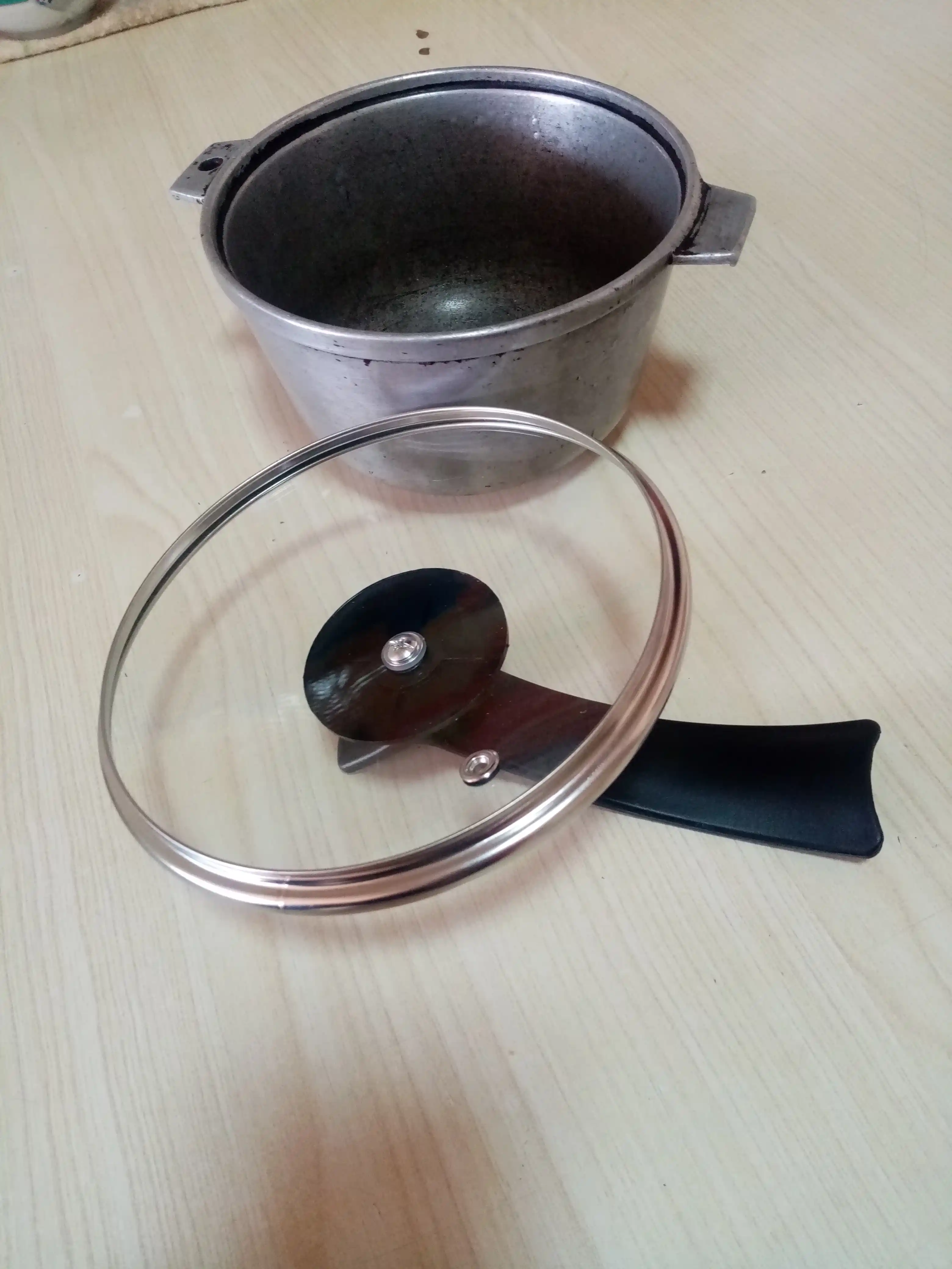 Крышка для сковороды и кастрюли, с эргономичной ручкой-подставкой, стеклянная, 14-28 см