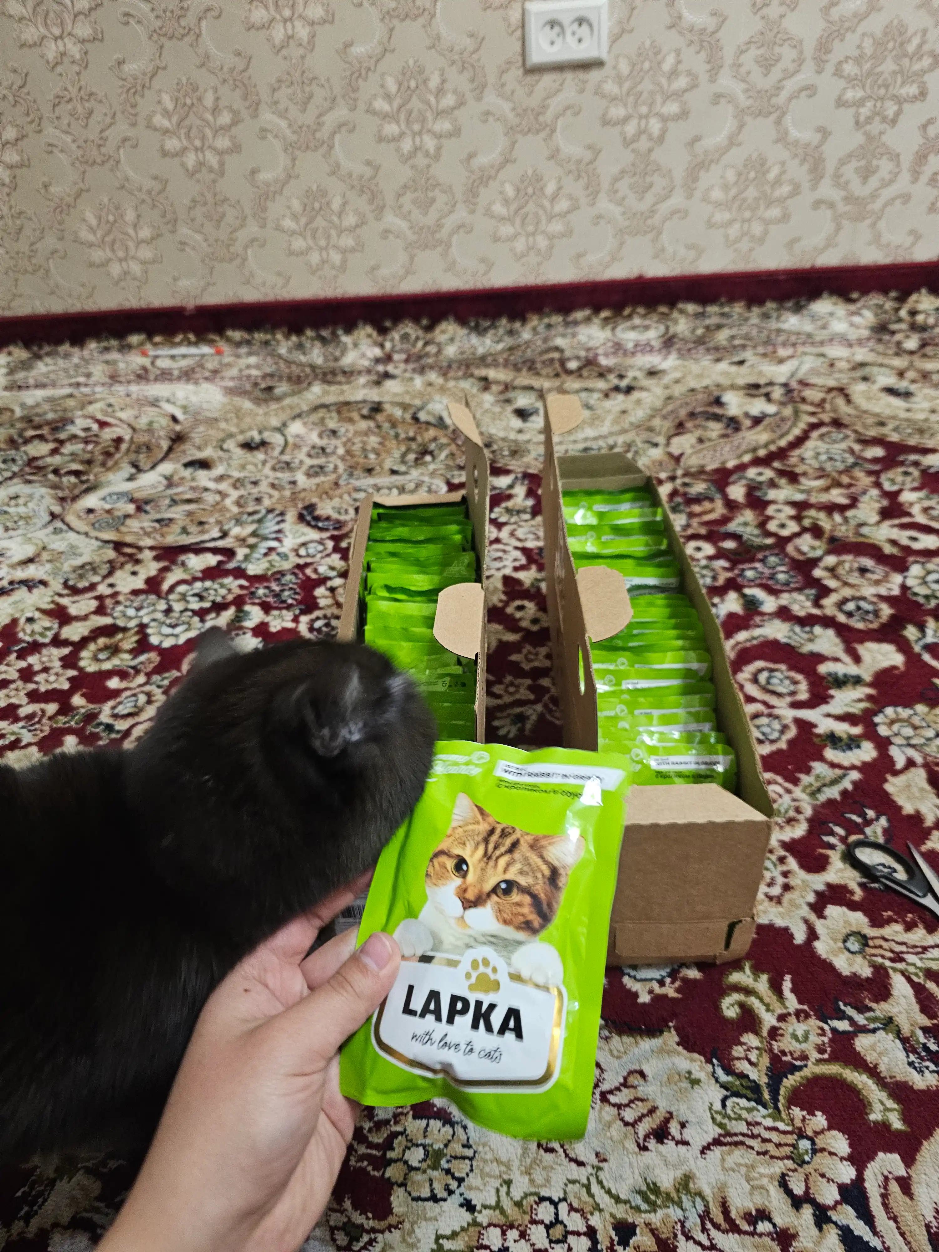 Lapka влажный корм для кошек, с кроликом 85 гр 28 шт