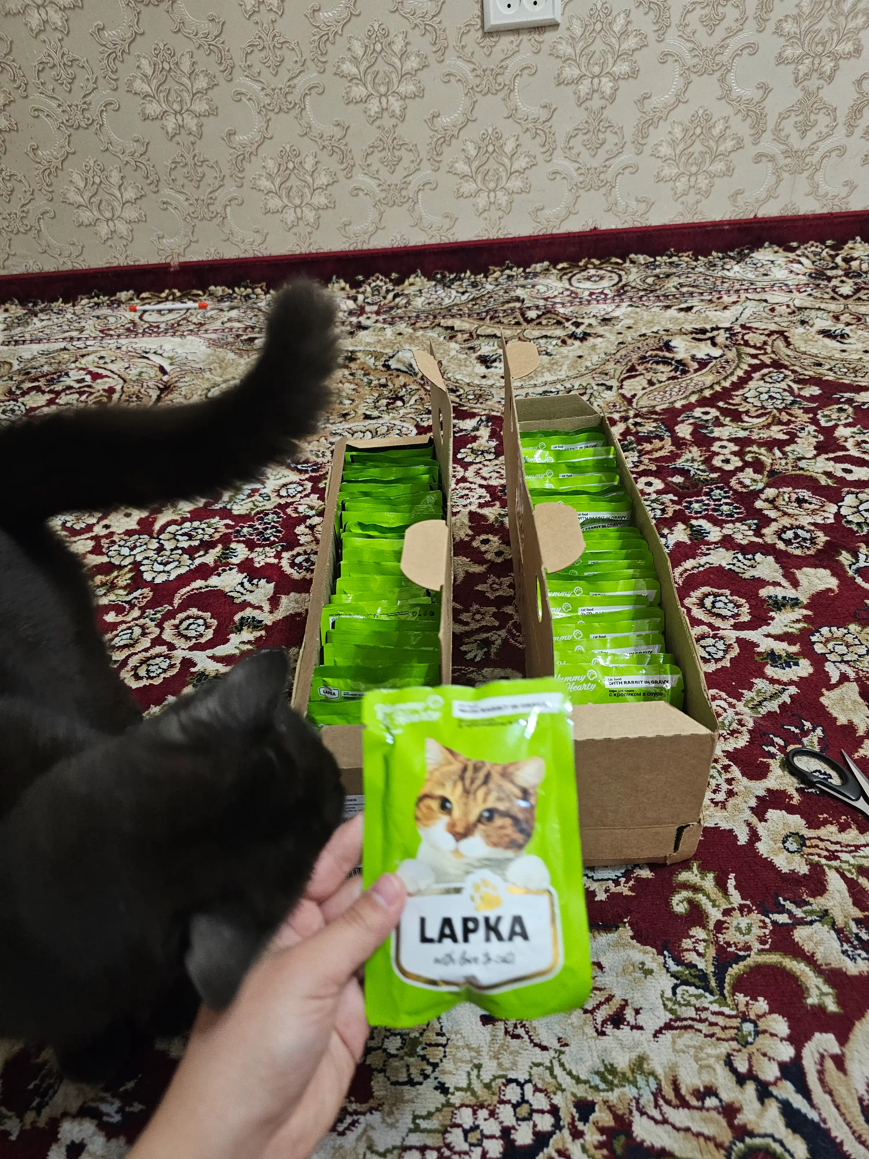Lapka влажный корм для кошек, с кроликом 85 гр 28 шт