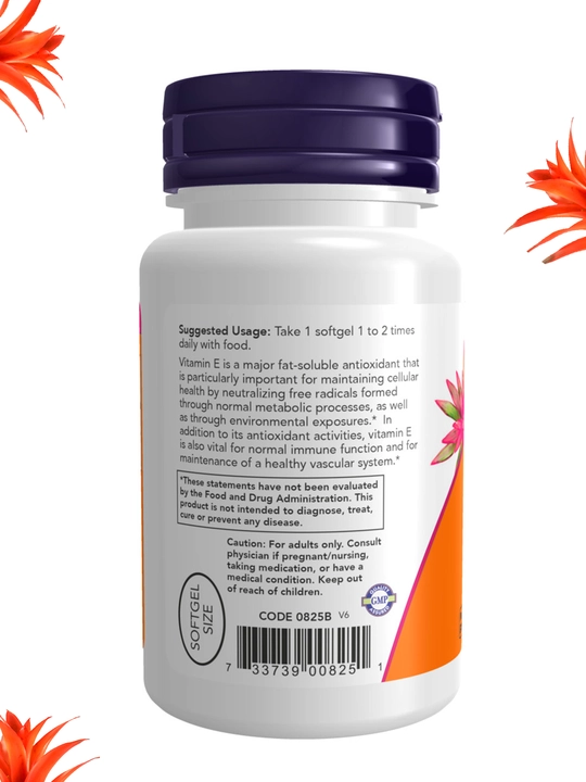 NOW Supplements, Vitamin E, 200 ME va 400 ME, D-Alpha Tokoferil